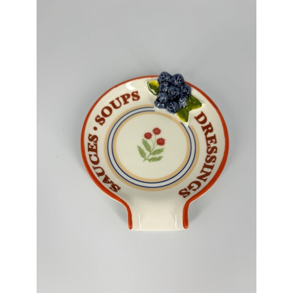 Anthropologie Lou Rota Stoneware Pie Dish Remikens Butter Dish Spoon Rest Set - Picture 10 of 14